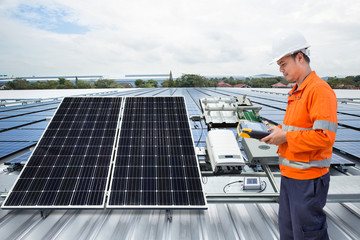 Solar panel installation